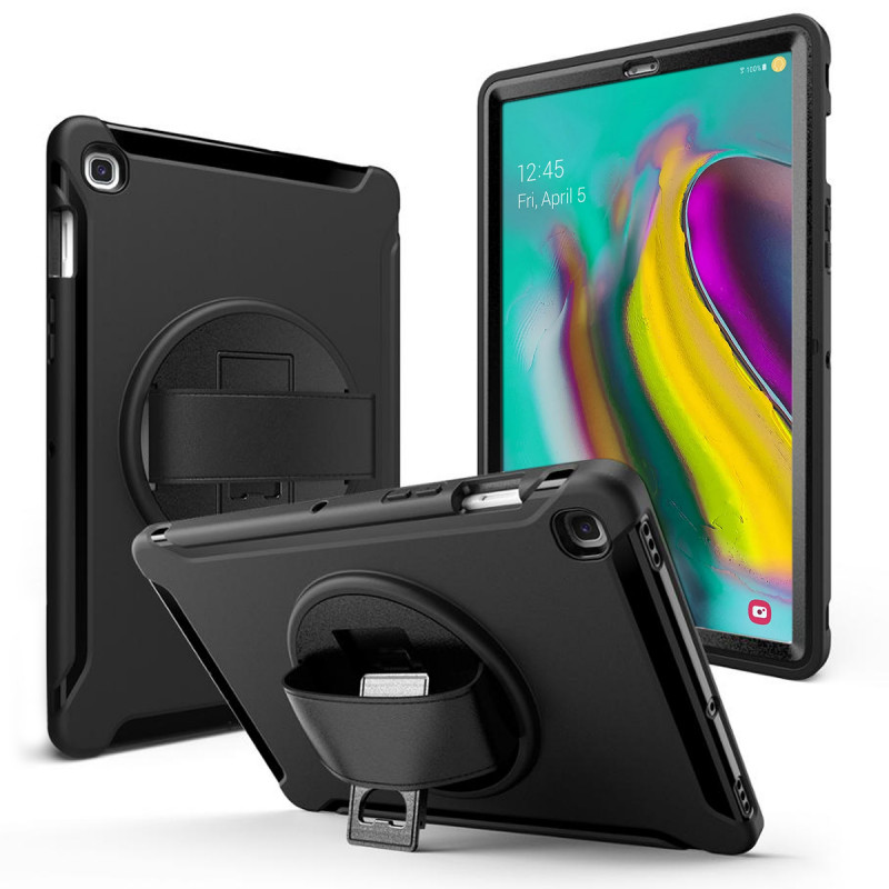 Coque Protection Intégrale Support (Noir) pour Samsung Galaxy Tab A SM-T510 (10.1" 2019)