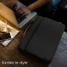 Sacoche Housse de Protection Double poche (S-Noir) pour Apple MacBook Pro 13"