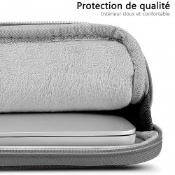 Sacoche Housse de Protection Double poche Noir pour Apple MacBook Pro 13"