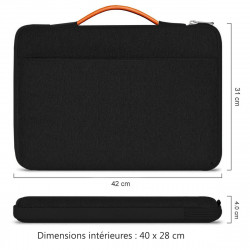 Sacoche Housse de Protection Gris/Orange pour Apple MacBook Pro 15"