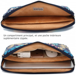 Sacoche Housse de Protection (Fleur 2) pour Apple MacBook Pro 15"