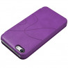 Coque Housse Etui à rabat latéral et porte-carte couleur Violet pour Apple iPhone 5C + Film de Protection
