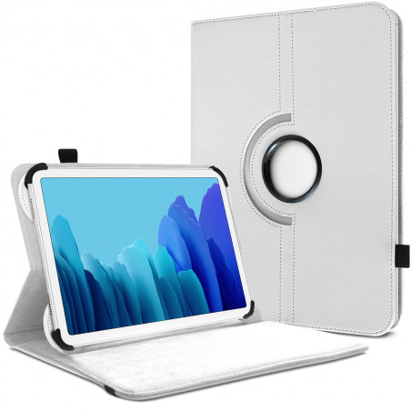 Étui de Protection Blanc avec Clavier Bluetooth pour Tablette Polaroid Mobility 10.1