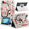 Housse Etui Motif MV02 Universel S pour Tablette Polaroid Executive+ 7"