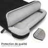 Sacoche Housse de Protection Double poche (S-Noir) pour Microsoft Surface Pro 12.3"