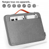 Sacoche Housse de Protection Double poche Noir pour Apple MacBook Pro 13"