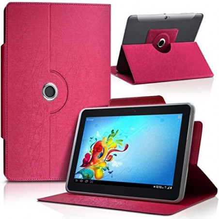 Housse Etui Universel S couleur Rose Fushia pour Tablette Vankyo MatrixPad Z1 7 Pouces