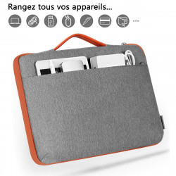 Sacoche Housse de Protection Gris Clair pour Apple MacBook Pro 13"