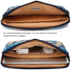 Sacoche Housse de Protection (Fleur 2) pour Apple MacBook Pro 13"