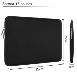 Sacoche Housse de Protection (S-Noir) pour Microsoft Surface Book 13.5"