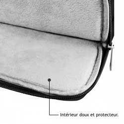 Sacoche Housse de Protection (S-Gris Clair) pour Apple MacBook Pro 13"