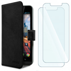 Etui Porte-Carte Universel XL Couleur Noir pour Xiaomi Mi A3