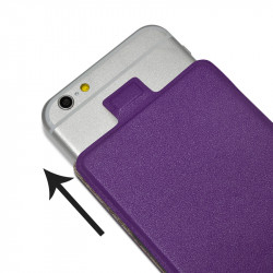 Etui S-View à clapet Universel M Couleur Violet pour smartphone 