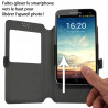 Pack 2 Verres Flexible + Etui S-View Universel M Noir pour Google Pixel 4a