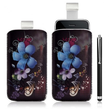 Housse coque étui pochette pour Apple Iphone 3G/3GS avec motif + Stylet luxe