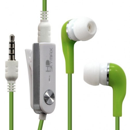 Kit piéton main libre couleur vert pour Apple : iPhone / iPhone 3G / iPhone 3GS / iPhone 4 / iPhone 4S / iPod Nano 1G / iPod Na