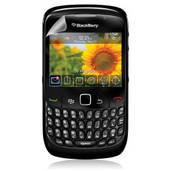 Housse étui coque rigide pour BlackBerry Curve 8520 couleur noir + Film protecteur