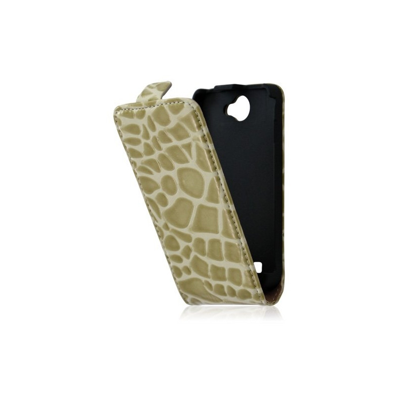 Housse étui coque style crocodile pour Galaxy W i8150