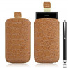 Housse coque étui pochette style croco pour Nokia Lumia 800 + Stylet