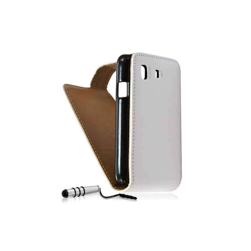 Housse coque etui pour Samsung Galaxy Pro B7510 couleur Blanc + Mini Stylet