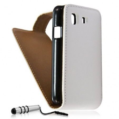 Housse coque etui pour Samsung Galaxy Pro B7510 couleur Blanc + Mini Stylet