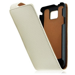 Housse coque étui pour Samsung Galaxy S2 couleur blanc