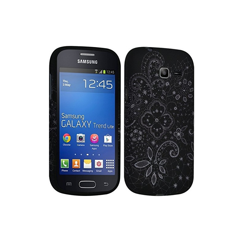 Housse Etui Coque Semi Rigide pour Samsung Galaxy Trend Lite ( s7390) avec motif LM11 + Film de Protection