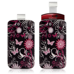 Housse coque étui pochette pour Sony Ericsson Xperia Kyno avec motif