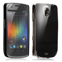 Housse Étui Coque Rigide Brillante Pour Samsung Galaxy Nexus Couleur Noir + Film Écran