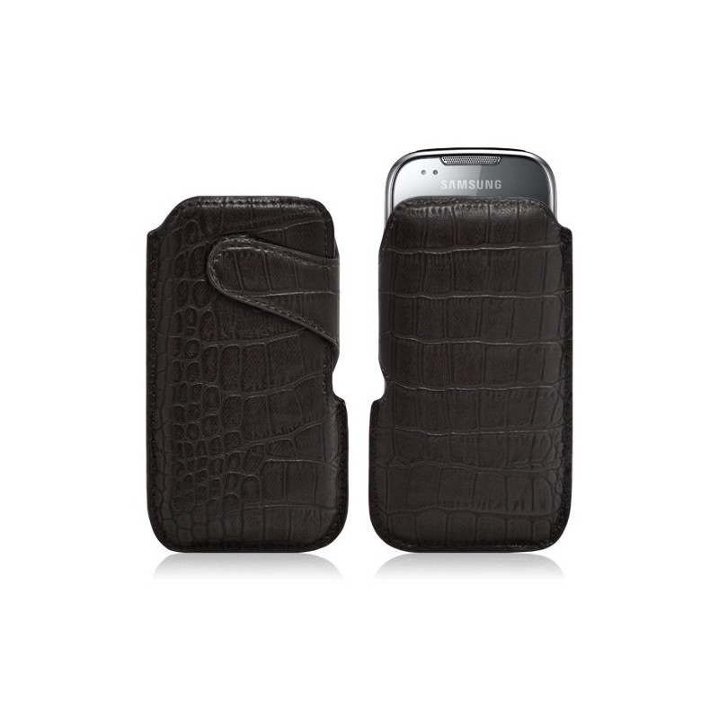 Housse coque étui pochette style croco pour Samsung Galaxy Naos i5801