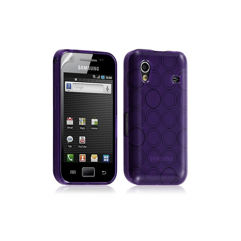 Housse étui coque gel hydro pour Samsung Galaxy Ace S5830 couleur violet