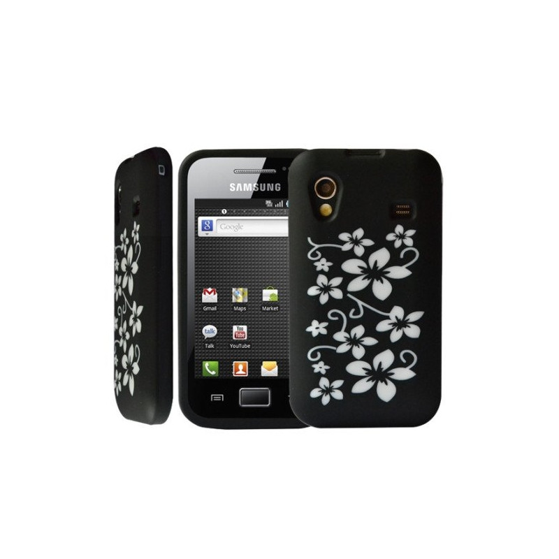 housse étui coque silicone Samsung S5830 Galaxy Ace couleur noir