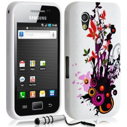 Housse étui coque en gel pour Samsung Galaxy Ace S5830 avec motif HF12 + mini stylet