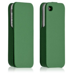 Housse coque étui pour Apple Iphone 4 / 4S couleur vert + film protecteur