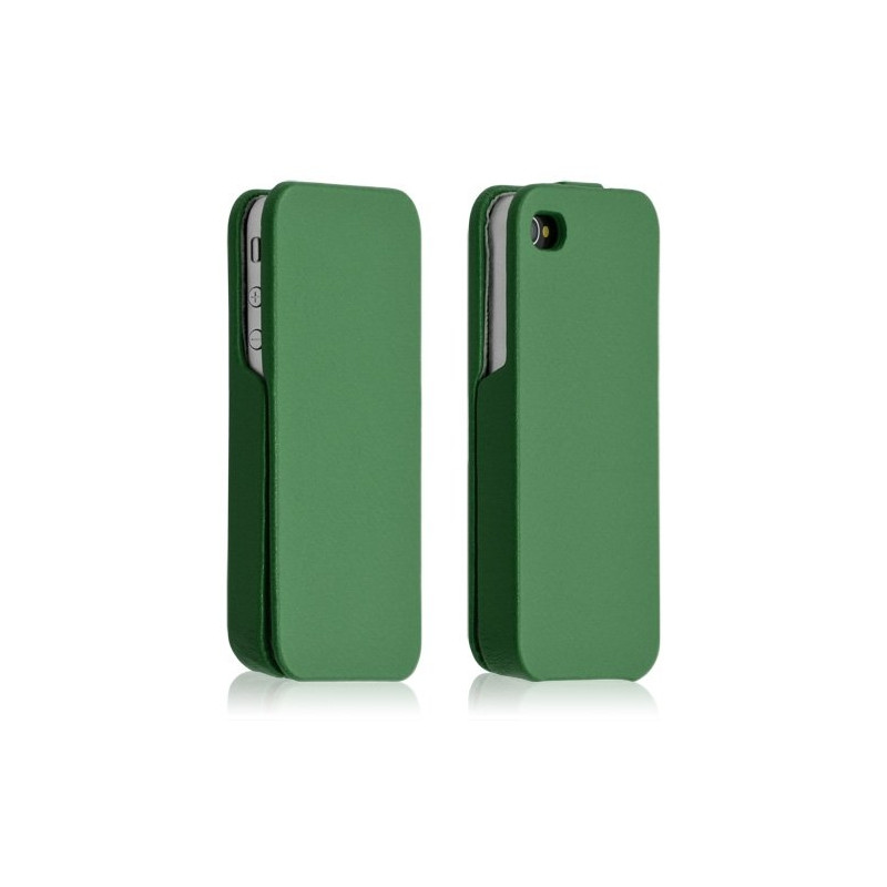 Housse coque étui pour Apple Iphone 4 / 4S couleur vert + film protecteur