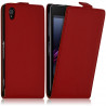 Housse coque Etui Rouge pour Sony Xperia Z1 + Chargeur Voiture Auto