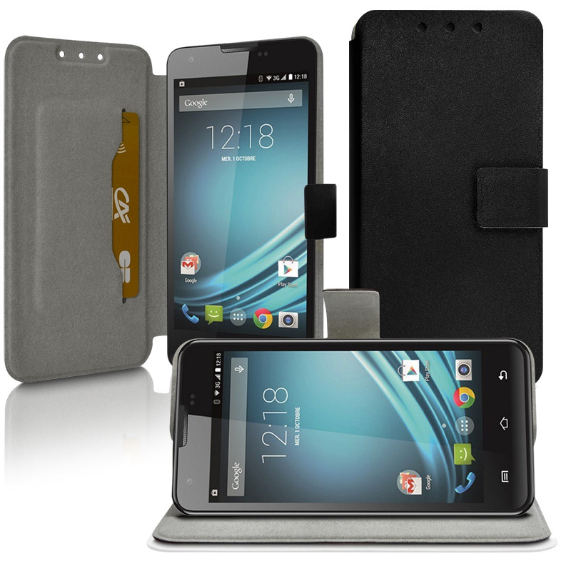 Etui Porte-Carte Support Universel S Noir pour Samsung Galaxy S Advance