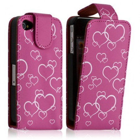 Housse coque étui pour Apple Iphone 4/4S motif HF19 + film de protection