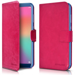 Etui Universel L Porte-Carte Couleur Rose pour Wiko Tommy 3