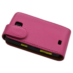 Housse etui coque pour Samsung galaxy mini s5570 couleur rose fushia + film protecteur