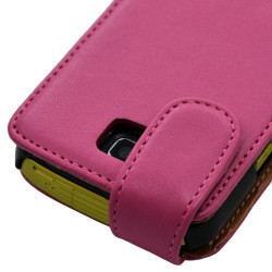 Housse etui coque pour Samsung galaxy mini s5570 couleur rose fushia + film protecteur