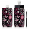 Housse coque étui pochette pour Sony Ericsson Xperia x12 Arc avec motif + Stylet luxe