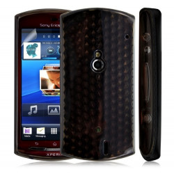 housse étui coque en gel transparent pour Sony Ericsson Xperia kyno couleur noir + Film de protection