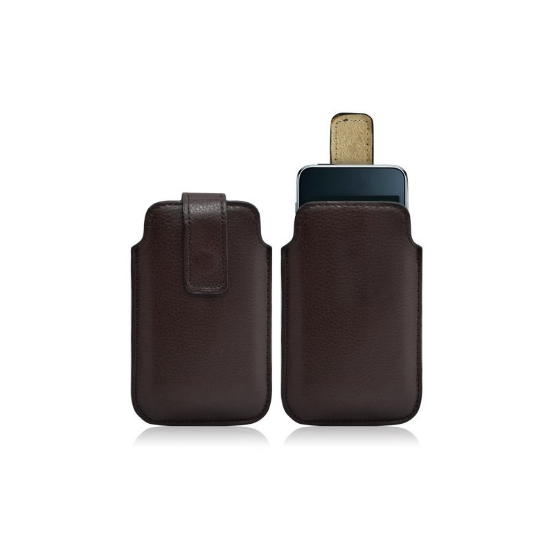 Housse coque étui pochette marron pour Apple Ipod Touch 1G/2G/3G