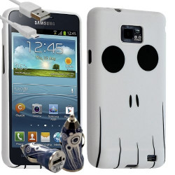 Housse Coque pour Samsung Galaxy S2 Plus Motif KJ15 + Chargeur auto