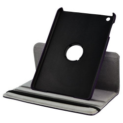 Housse coque étui pour Apple iPad Mini de luxe avec sytème de rotation à 360 degrès couleur violet