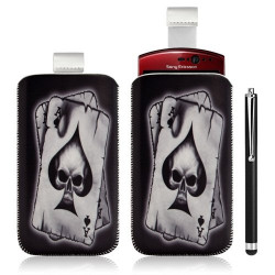 Housse coque étui pochette pour Sony Ericsson Xperia Kyno avec motif + Stylet luxe