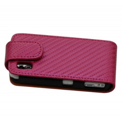 Housse coque etui pour Samsung Player One S5230 Motif Gaufre couleur rose