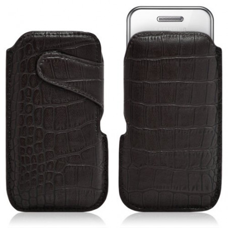 Housse coque étui pochette style croco pour Samsung Player One S5230