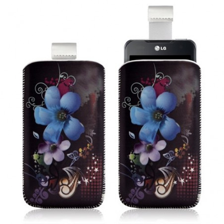 Housse coque étui pochette pour LG Optimus 2X avec motif